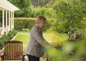 Enjoying gardens